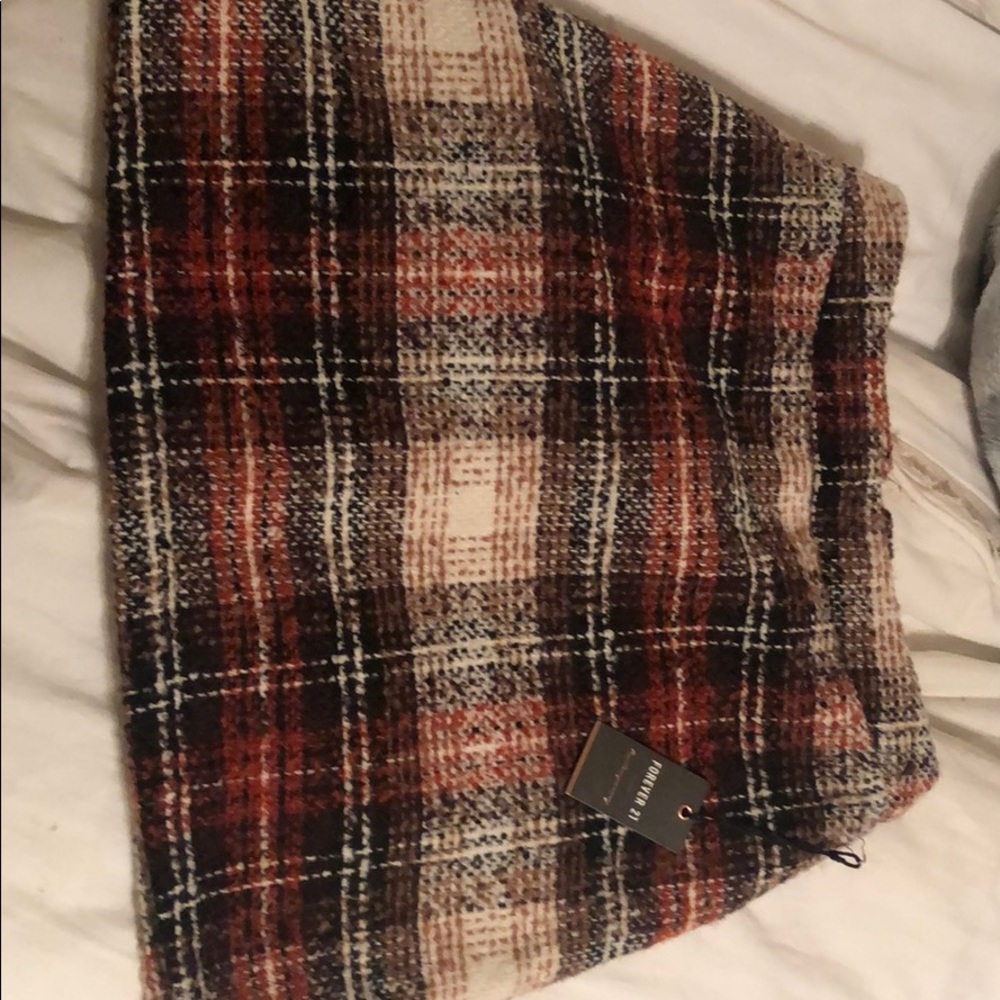 Plaid mini skirt